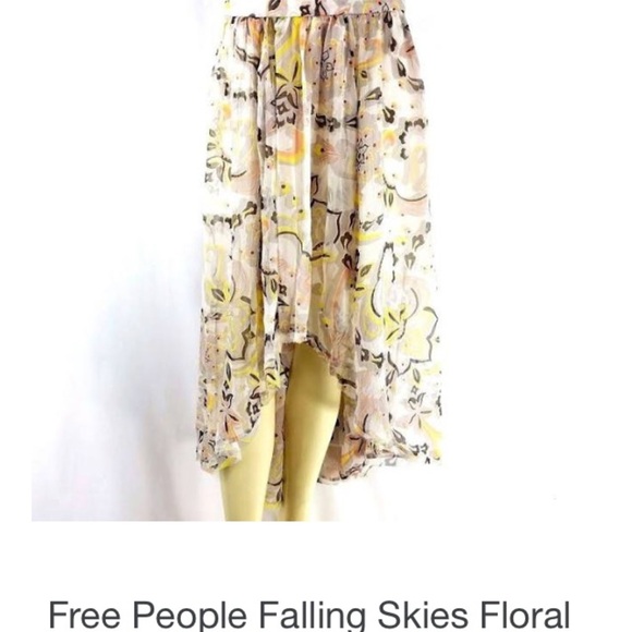 SALE Free People NWOT XS falling skies floral skirt - Picture 9 of 9